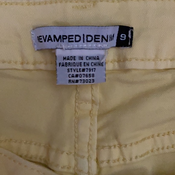 Revamped Yellow Distressed Jeans - Picture 6 of 6